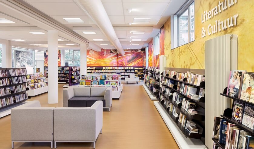 De moderne bibliotheek aan het Fluitpolderplein (archieffoto DJ).