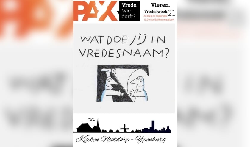 <p>De Vredesweek wordt georganiseerd door PAX. (Foto: PR) </p>