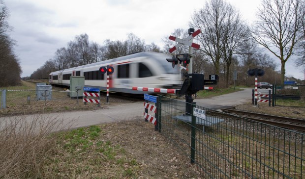 Een spoorwegovergang bij Grubbenvorst. Foto: ProRail.