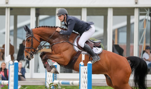 Kristian Houwen uit Wanssum was de beste in Kronenberg. Foto: Equitext.