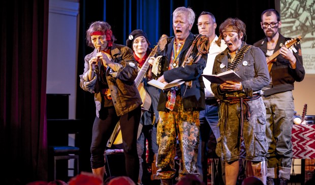 Zondag 13 januari in het Odapark: muzikale vertelling over de Tachtigjarige Oorlog onder de titel Vive le Geus! Persfoto: Foppe Schut.