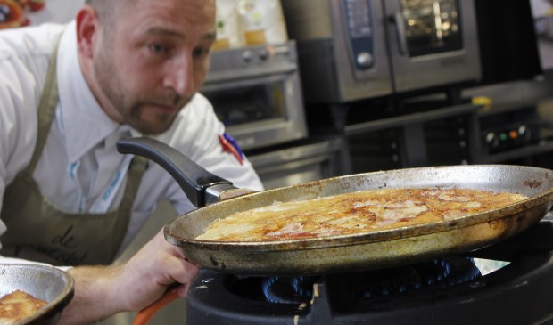 Edwin Hollanders, van pannenkoekenhuis De Perdstal. Foto editie vorig jaar.
