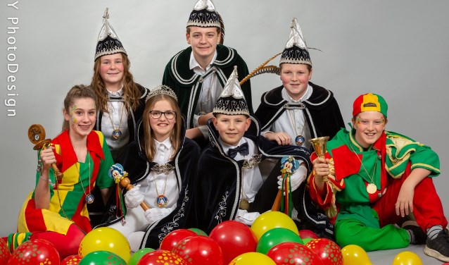 Het jeugdgezelshap van De Wiendbuul in Wanssum. Foto: Angy PhotoDesign.