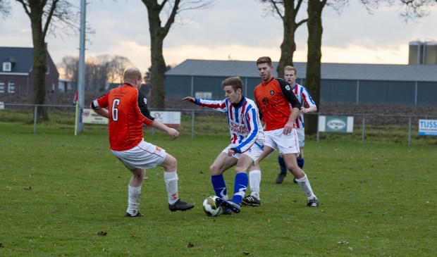 SVOC'01 pakte zondagmiddag een punt tegen Resia. Foto: Jolijn van Goch