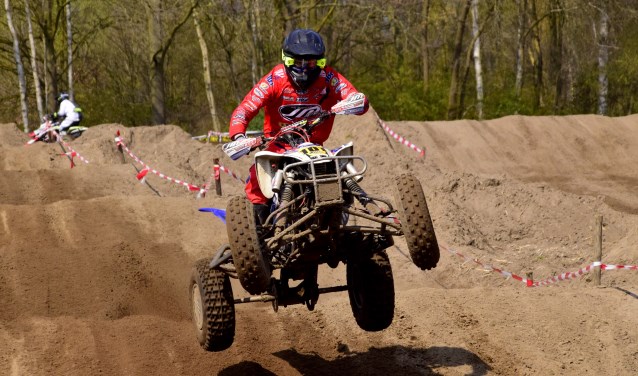 Foto: Joe Maessen pakte de dagzege bij de quads inters. Foto: Maycel de Bruijn.