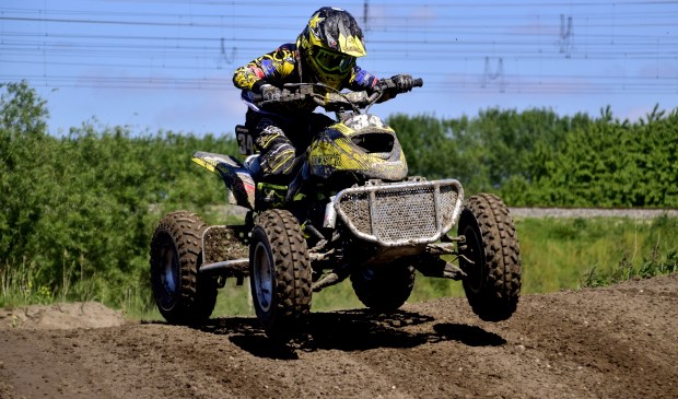 Diego Hanen (Venray) behaalde de derde plaats bij de quads standaard.
Foto gemaakt door: Maycel de Bruijn