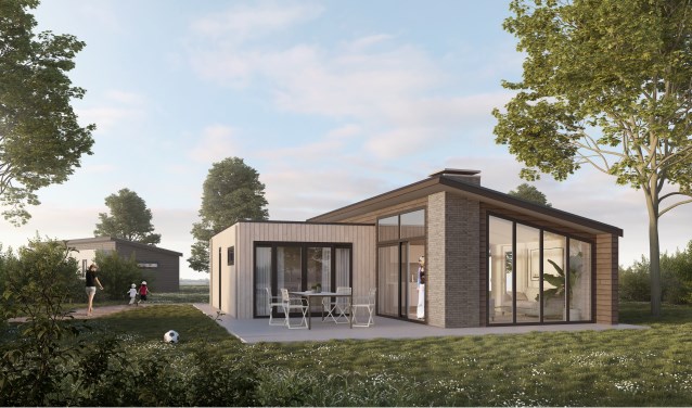 Impressie van één van de drie type villa's.