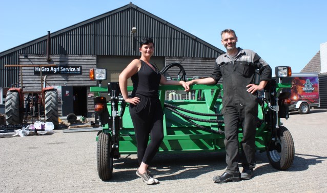Marina en Herbert Grootenboer van Hegro Agri in Stad aan 't Haringvliet. 