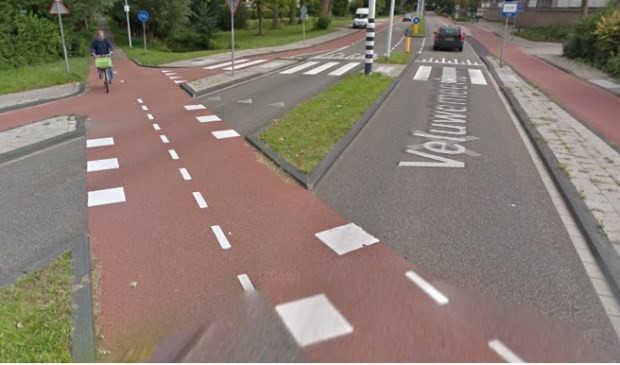 Het betreffende kruispunt. Foto: google maps.
