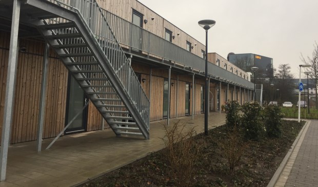 Vluchtelingenopvang aan de Wassenaarseweg.