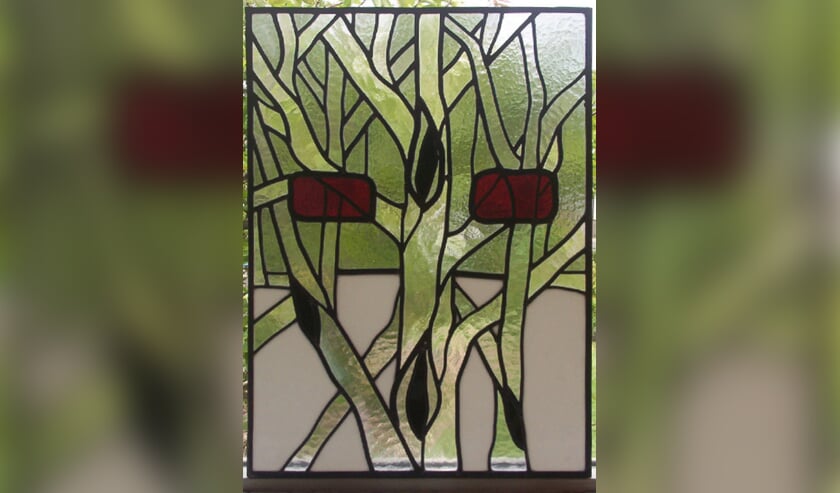 Glas-in-lood kunst in Hippolytuskerk.