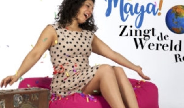 Maya tijdens haar wereldreis.