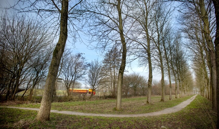 Zicht op de huidige rotonde bij Middenmeer.