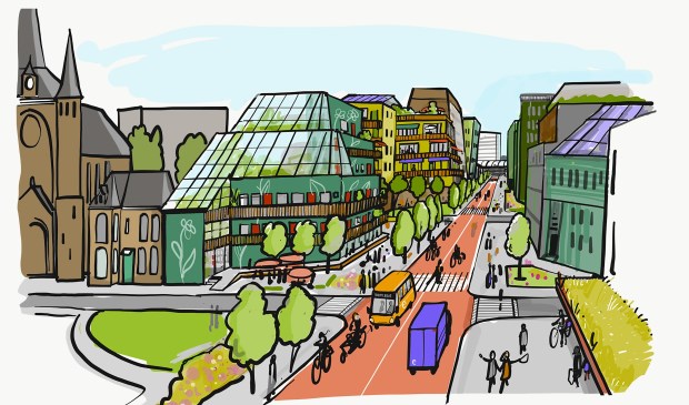 Perspectief Centrum Oost voorgelegd aan gemeenteraad. is dit de Peperstraat in 2040?
