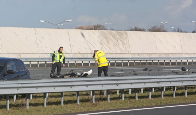 De klap was zo groot dat de motor volledig uiteen is gereten.