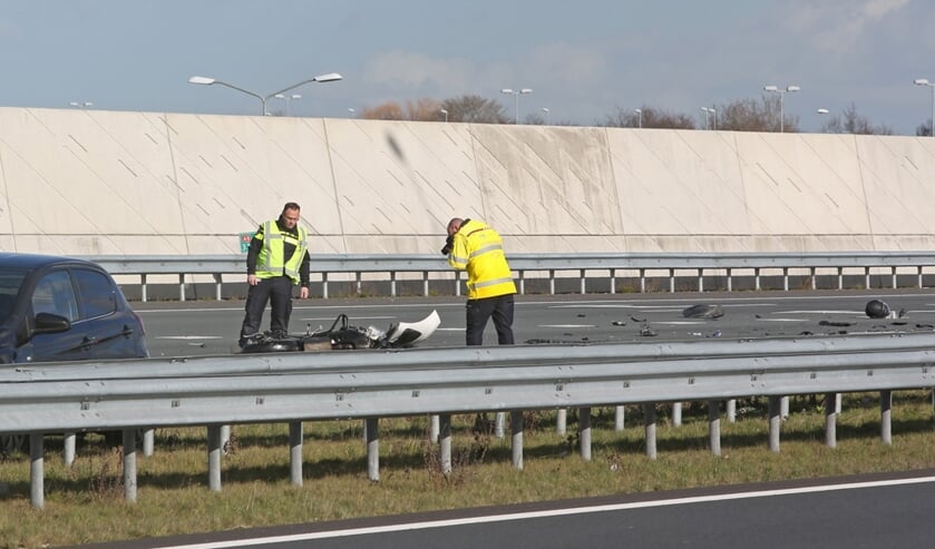 De klap was zo groot dat de motor volledig uiteen is gereten.