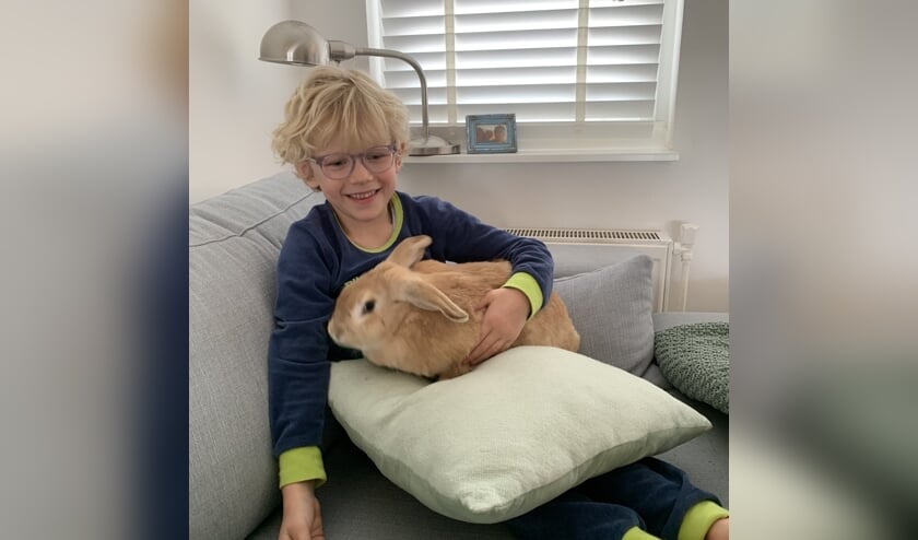 Cesar met een van zijn grote vrienden.