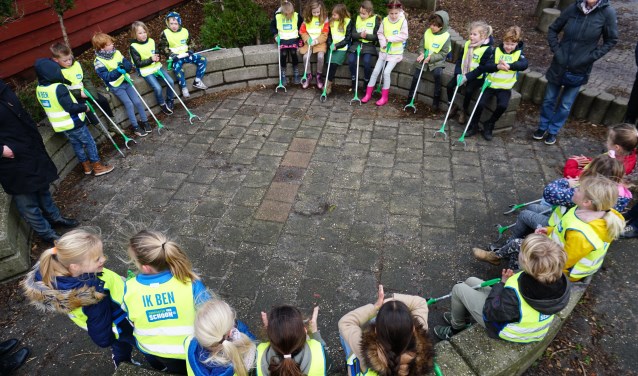 Kinderen in actie tegen zwerfvuil