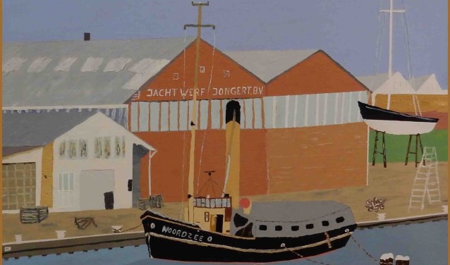 Dit werk van Koos Beemsterboer is opgenomen in de collectie van de Kunstuitleen.