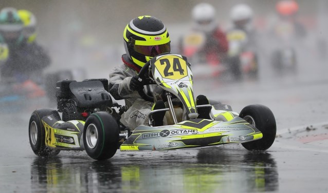 Donato Giovine in zijn kart.