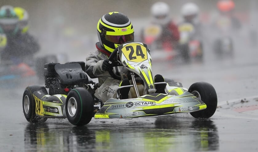 Donato Giovine in zijn kart.
