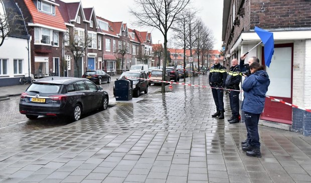 De politie was er vroeg bij.