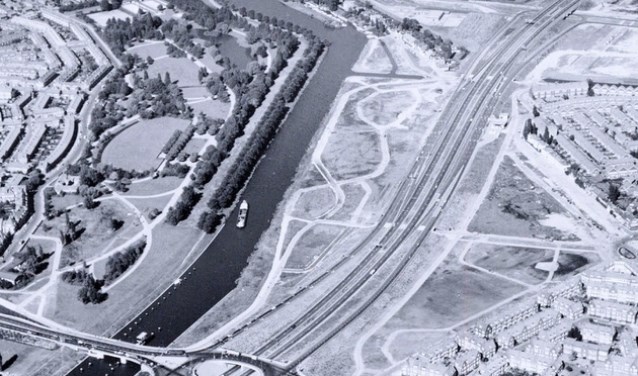 Luchtfoto uit 1969 van het Noorderpark.