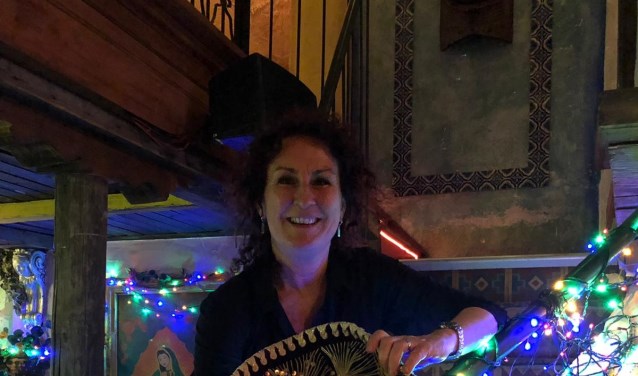 Gre Kok-Schilder in Pancho's Cantina.
