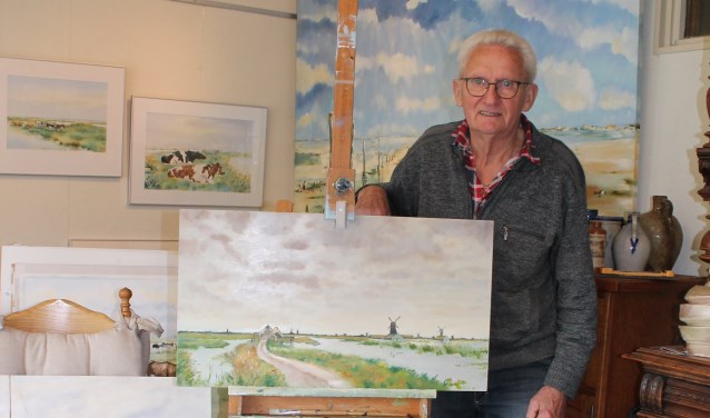 Jelle Bakker in zijn atelier.
