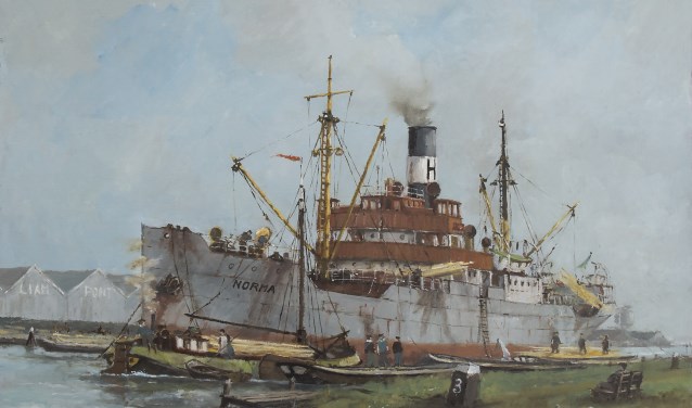 Werk van zeeschilder Fred Boom.