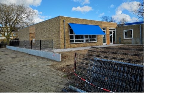 De nieuwbouw van de Montessorischool is inmiddels in gebruik genomen.