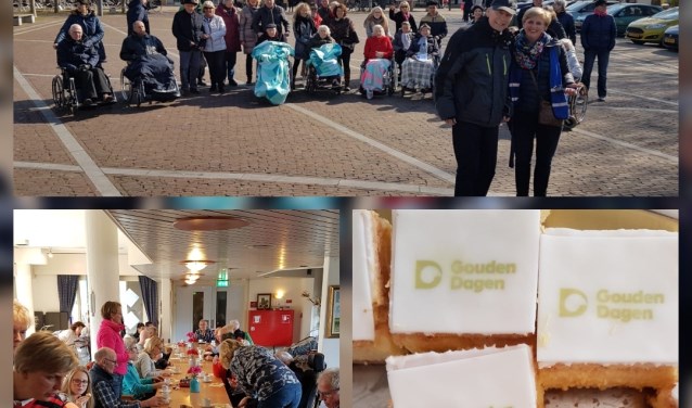 De senioren genieten van de 'Landelijke Kom Mee naar Buitendagen'.