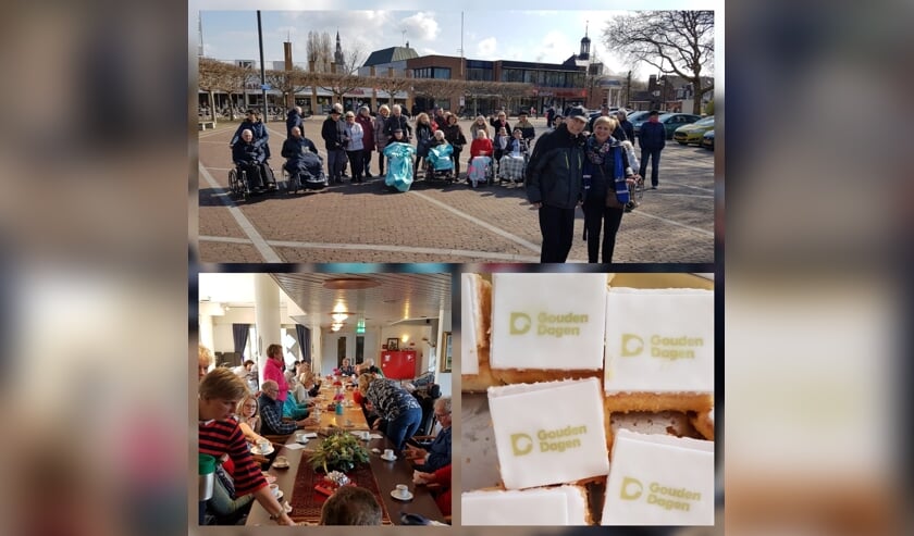 De senioren genieten van de 'Landelijke Kom Mee naar Buitendagen'.