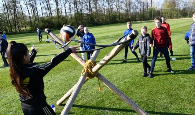 Leerlingen van Heemskerkse basisscholen doen mee de Koningsspelen 2019.