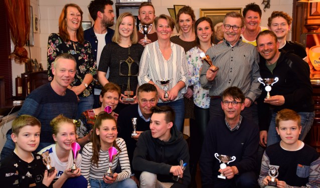 De clubkampioenen bij elkaar.