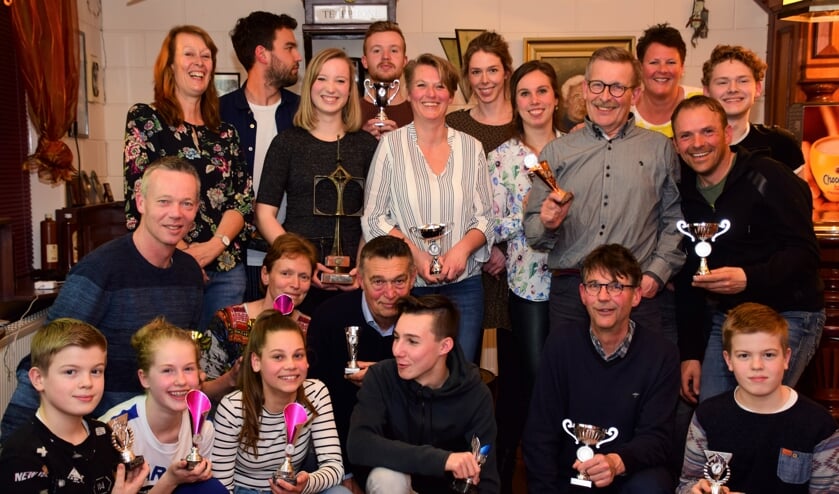 De clubkampioenen bij elkaar.