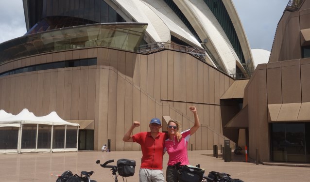 Aankomst Gijs en Aimee Opera House Sydney.