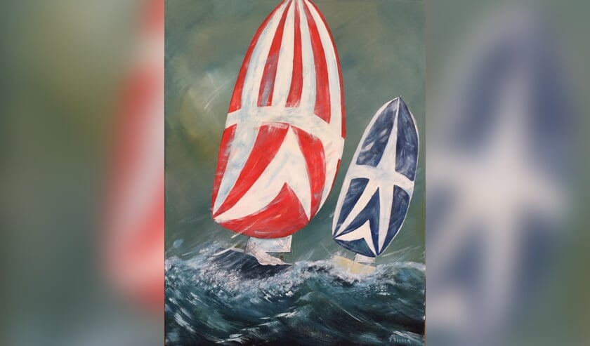 De expositie in de Cultuurschuur heeft als thema: Met de wind in de zeilen'.