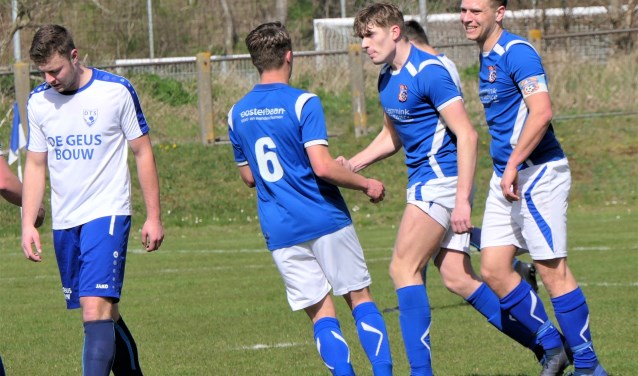 Justin Recourt scoorde tegen D.T.S. twee treffers en had daardoor een groot aandeel in de belangrijke overwinning.