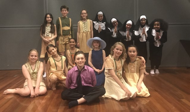 Winnaar Tabitha met de musical 'Sister act in the sound of music'.