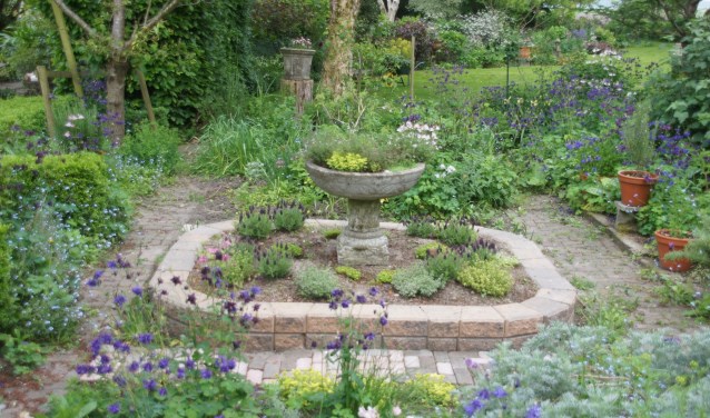 De tuin van de familie Neefjes in Wervershoof.