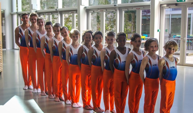 Deze turners van Saturna komen dit weekend in actie tijdens de NK heren.