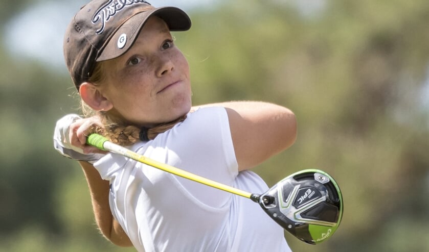 Marloes van den Brink, de nieuwe Nederlandse kampioen strokeplay tot 18 jaar.