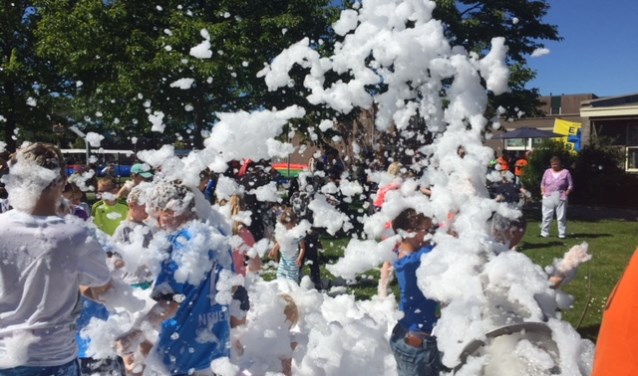 De HemelvaartsFair wordt afgesloten met een schuimparty voor kinderen.