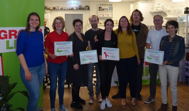 De winnaars van de Groene Lintjes, evenals de winnaar van het Rode Lintje.