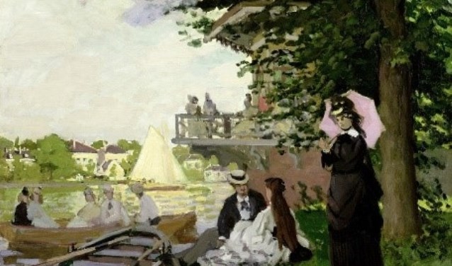 Tuinhuizen, impressionistisch schilderij door Claude Monet.