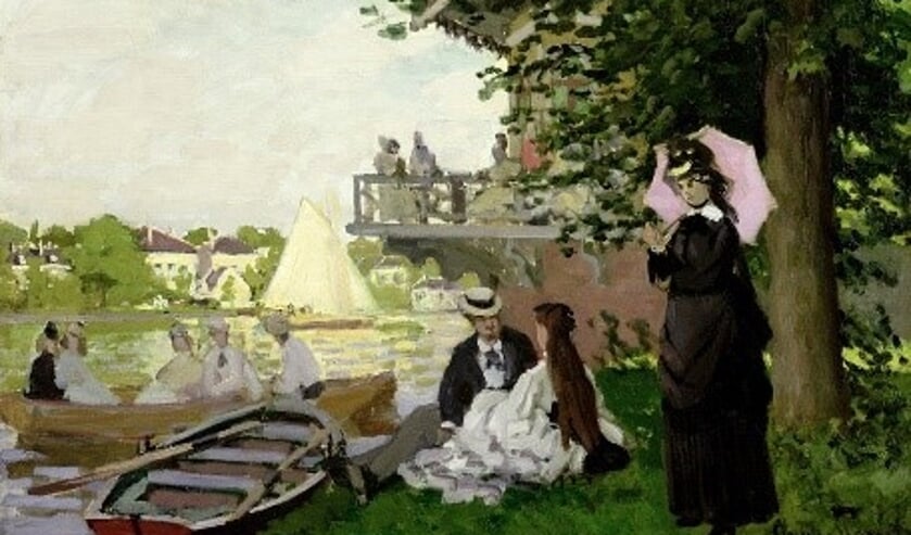 Tuinhuizen, impressionistisch schilderij door Claude Monet.