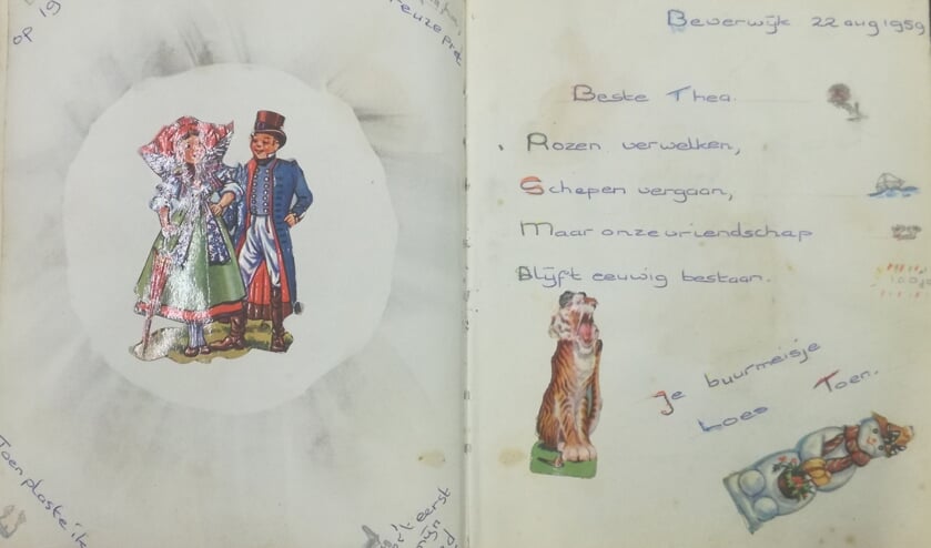 Herkenbaar: een willekeurige pagina in een poëziealbum.
