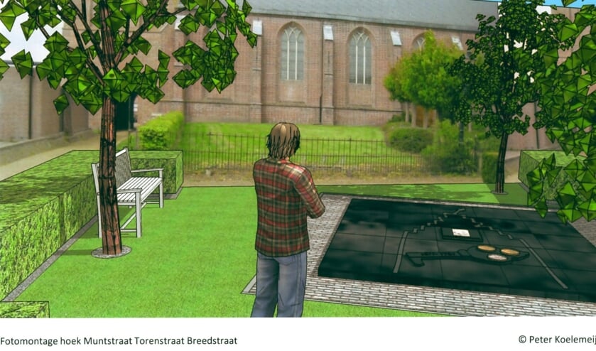Een voorstelling van het nieuwe monument De Munt in Medemblik 1655-1781.