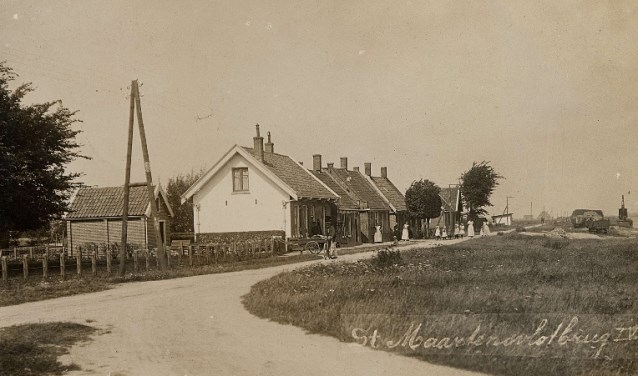 Sint Maartensvlotbrug, rond circa 1916.